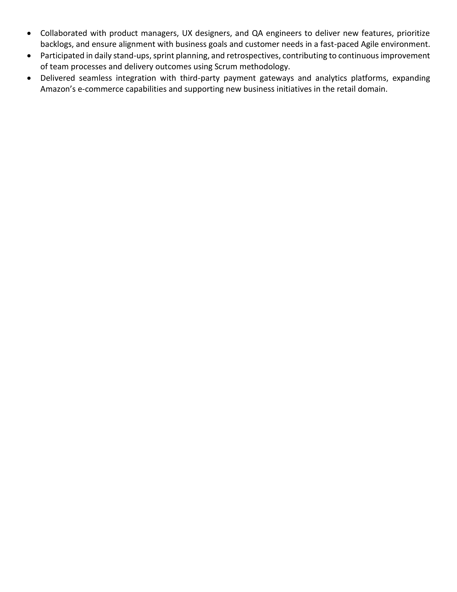 Corp to Corp resume template — page 4